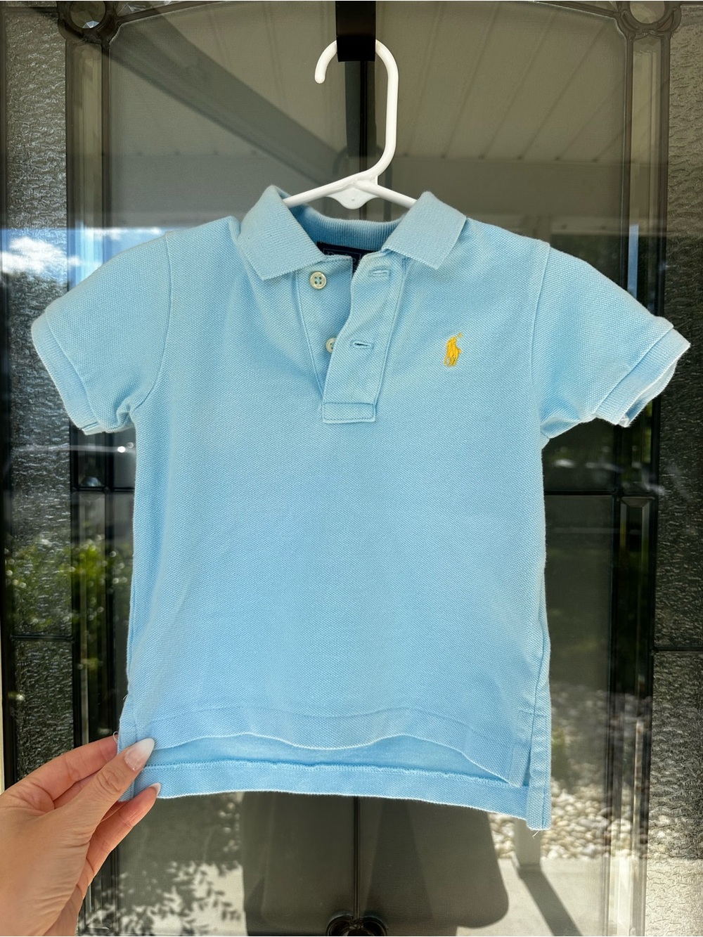 Polo by Ralph Lauren Toddler Sky Blue Short-Sleeve Polo with Yellow Pony